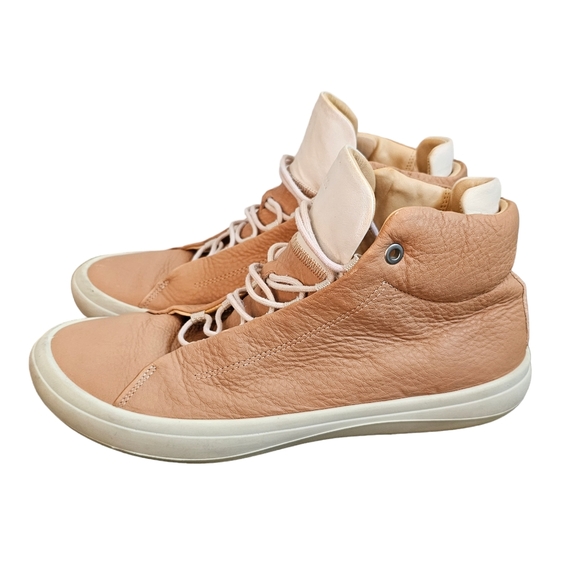 Ecco Kinhin Tan Leather Hightop Sneakers Size 40 (9-9.5) - Picture 3 of 12